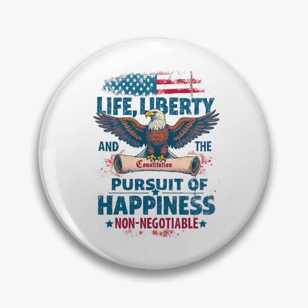Item preview, Life, Liberty, And The Pursuit Of Happiness Non-Negotiable: Patriotic Constitution Art designed and sold by elynne9.