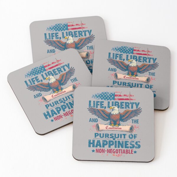 Item preview, Life, Liberty, And The Pursuit Of Happiness Non-Negotiable:  Patriotic Constitution Art designed and sold by elynne9.