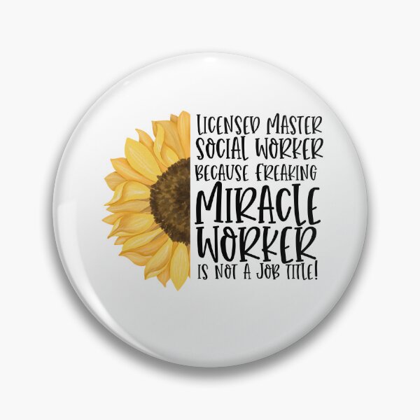 Artikelvorschau, LMSW – Staatlich anerkannter Sozialarbeiter, weil „Wunderheiler“ kein Berufstitel ist! – Sunflower entworfen und verkauft von TeesYouWant.