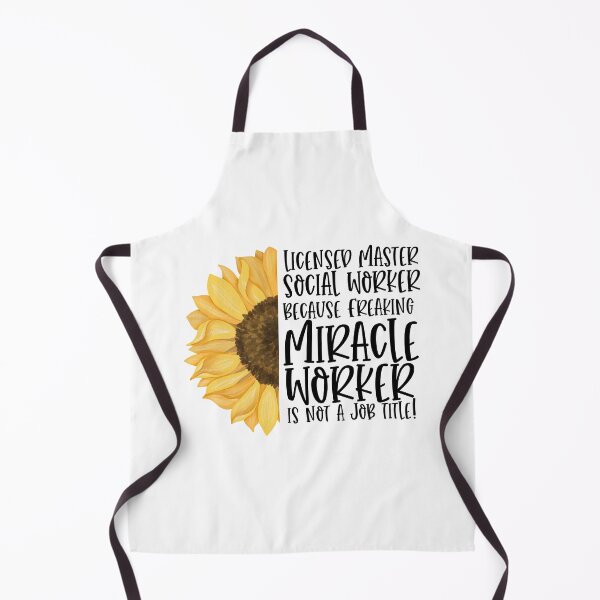 Item preview, LMSW - Licensed Master Social Worker Because Freaking Miracle Worker Isn't A Job Title! - Sunflower designed and sold by TeesYouWant.