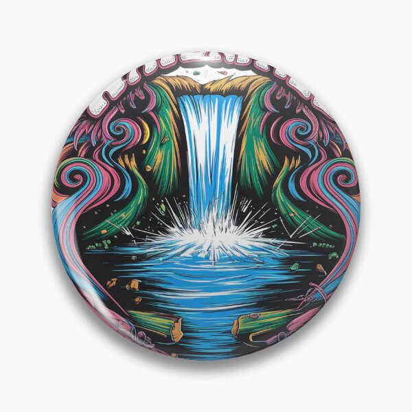 Item preview, Waterfall in psychedelic style. designed and sold by Lilashakti ⭐️ ⭐️ ⭐️ ⭐️ ⭐️.