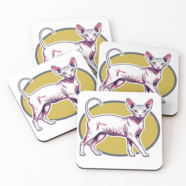 Item preview, Sphynkx cat Vintage Retro Style designed and sold by hemp3x.