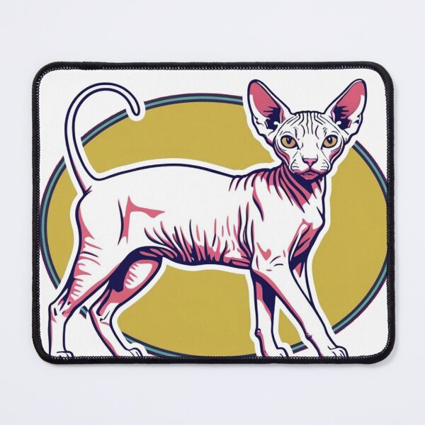 Item preview, Sphynkx cat Vintage Retro Style designed and sold by hemp3x.