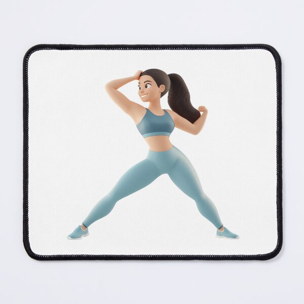 Item preview, Dynamic representation of an active woman designed and sold by MiraCleAI.