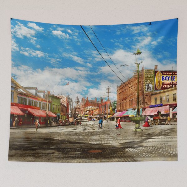 Item preview, City - Malden MA - Pleasant Street 1906 designed and sold by Mike Savad Photography.