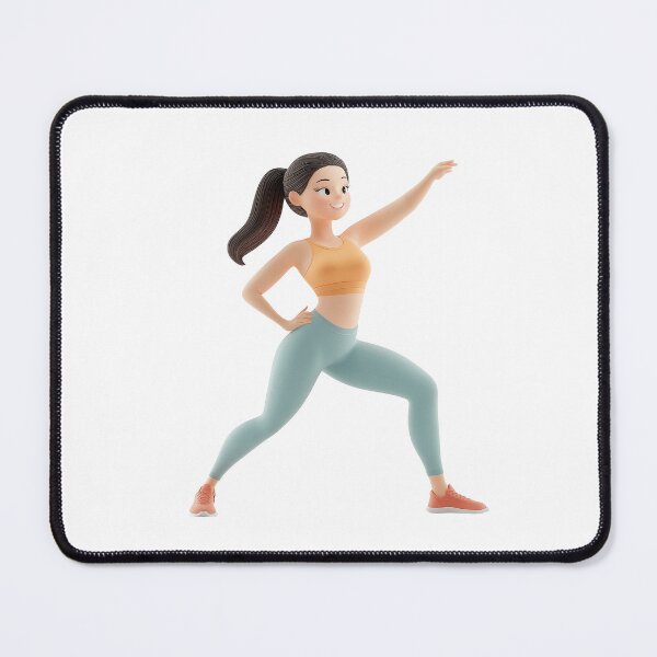 Item preview, Dynamic representation of an active woman designed and sold by MiraCleAI.
