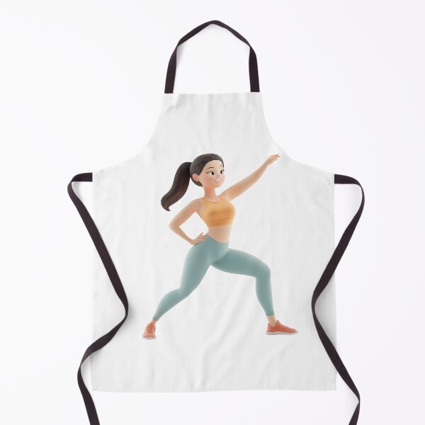 Item preview, Dynamic representation of an active woman designed and sold by MiraCleAI.