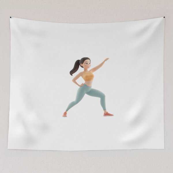 Item preview, Dynamic representation of an active woman  designed and sold by MiraCleAI.