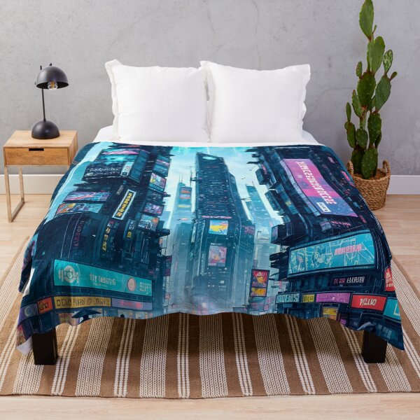 Item preview, Rainy Cyberpunk Cityscape designed and sold by Ink Art Design.