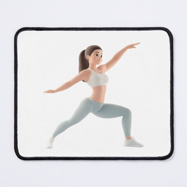 Item preview, Dynamic representation of an active woman designed and sold by MiraCleAI.