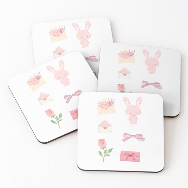Item preview, Cute bunny and hearts envelope stickerpack designed and sold by Bossmommy84.