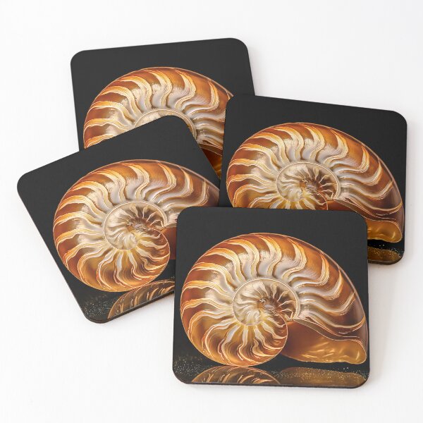 Item preview, Golden Nautilus Shell designed and sold by Shop-Oceania.