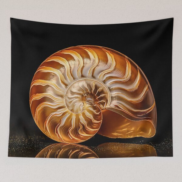 Item preview, Golden Nautilus Shell designed and sold by Shop-Oceania.