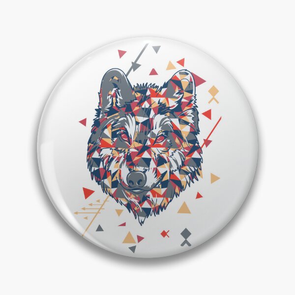 Item preview, Geometric Wolf | Abstract Art Print designed and sold by DreamDestiny.