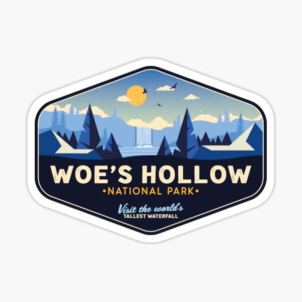 Item preview, Woe’s Hollow National Park T-Shirt – Severance Inspired Minimalist Parody Design designed and sold by magrodanny.