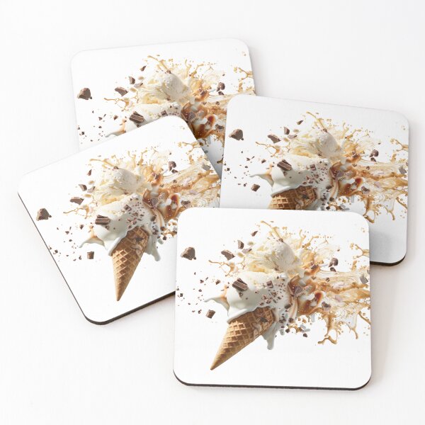 Item preview, Symphony of creamy delight: an ice cream explosion in mid-air designed and sold by MiraCleAI.