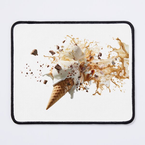 Item preview, Symphony of creamy delight: an ice cream explosion in mid-air designed and sold by MiraCleAI.