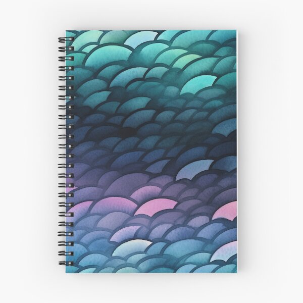 Item preview, Irridiscent Blue Scale Watercolor Print, Mermaid Scale designed and sold by DigitaICraft.