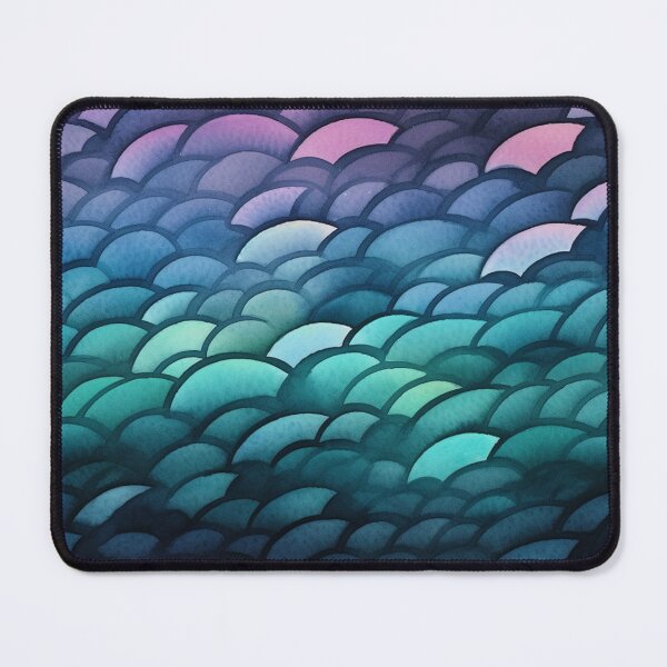 Item preview, Irridiscent Blue Scale Watercolor Print, Mermaid Scale designed and sold by DigitaICraft.