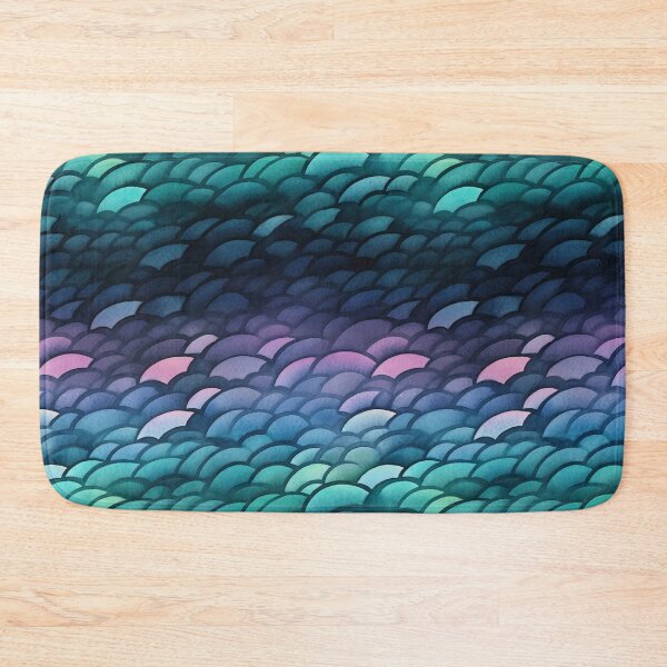 Item preview, Irridiscent Blue Scale Watercolor Print, Mermaid Scale designed and sold by DigitaICraft.