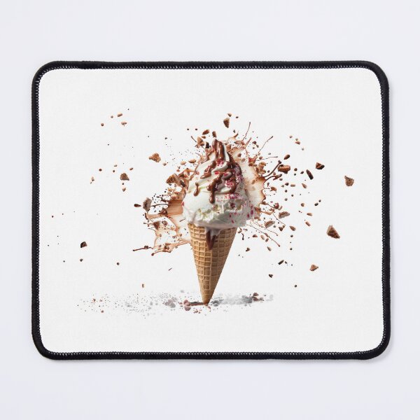 Item preview, Symphony of creamy delight: an ice cream explosion in mid-air designed and sold by MiraCleAI.