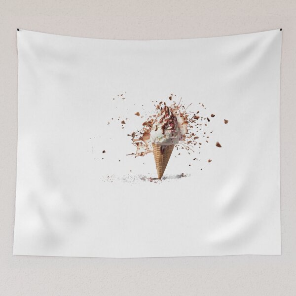 Item preview, Symphony of creamy delight: an ice cream explosion in mid-air designed and sold by MiraCleAI.