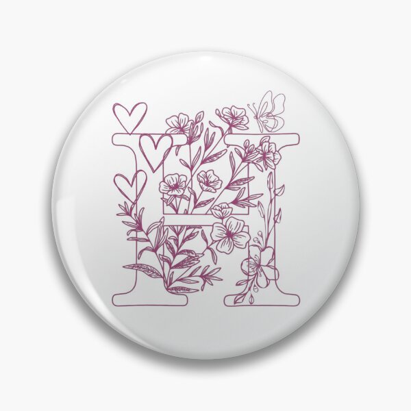 Item preview, Floral H Letter designed and sold by adlkh.