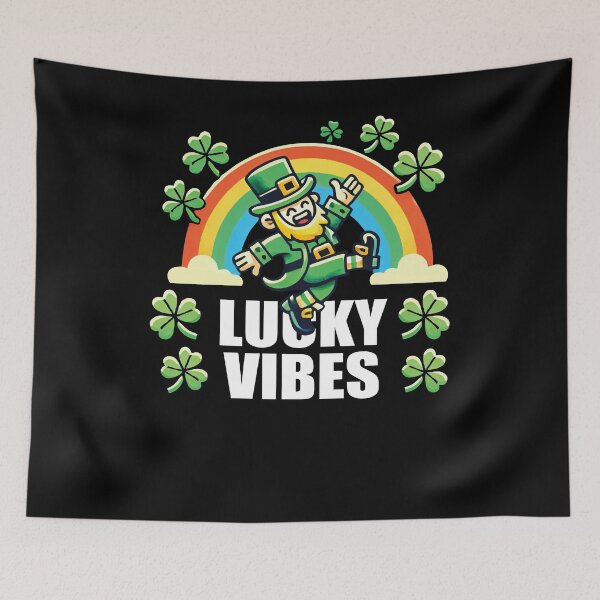 Item preview, St. Patrick's Day Happy Vibes Rainbow designed and sold by LuminOrb.