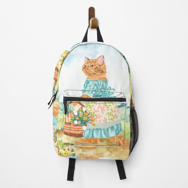 Item preview, Adorable Cottagecrore Ginger Cat Watercolor designed and sold by MaiZephyr.