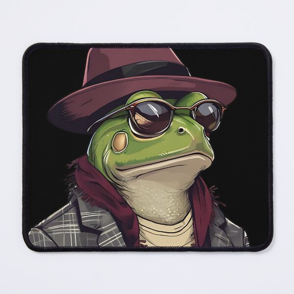 Item preview, Frog But Make It Fashion – Stylish Frog in Fedora and Suit designed and sold by DARK_NOVA.
