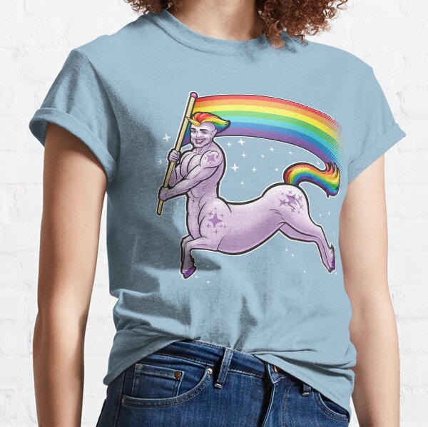 Big Gay Pride Unicorn Centaur Classic T-Shirt