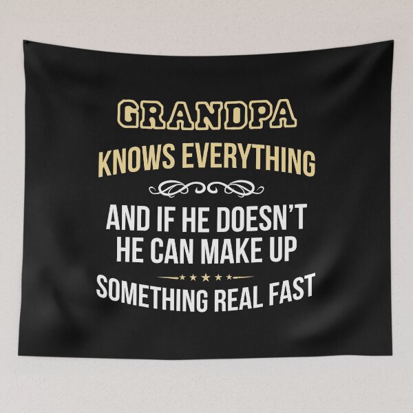 Item preview, Grandpap Knows Everything Funny Fathers Day T-Shirt designed and sold by StreetArtPro.