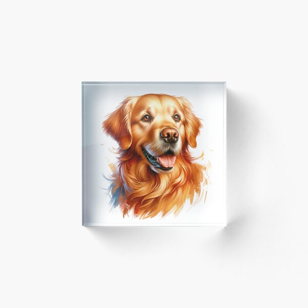 Item preview, Adorable diseño de perro Golden Retriever designed and sold by CraftsEtc.