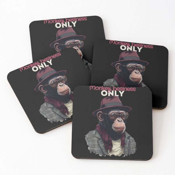 Item preview, Monkey Business Only – Cool Chimp in Fedora and Suit designed and sold by DARK_NOVA.