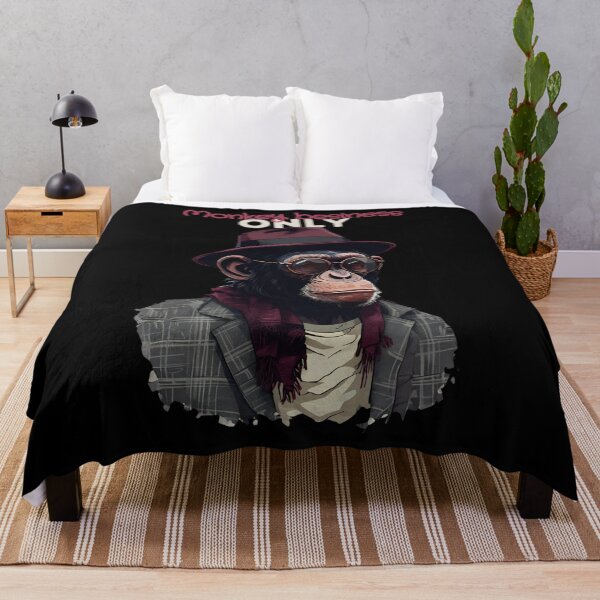 Item preview, Monkey Business Only – Cool Chimp in Fedora and Suit designed and sold by DARK_NOVA.