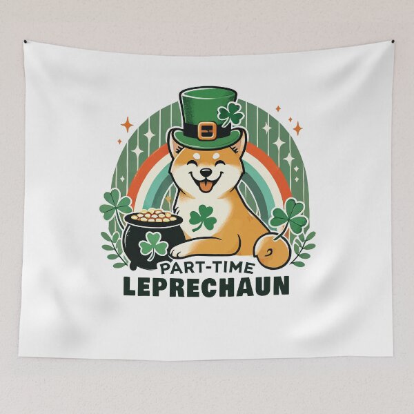 Item preview, Part -time Kobold Hund St. Patricks Tag designed and sold by LuminOrb.