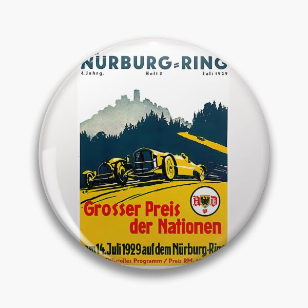 Item preview, Blast from the past art  Nurburgring 1929 designed and sold by Helios Be. Lavsh.