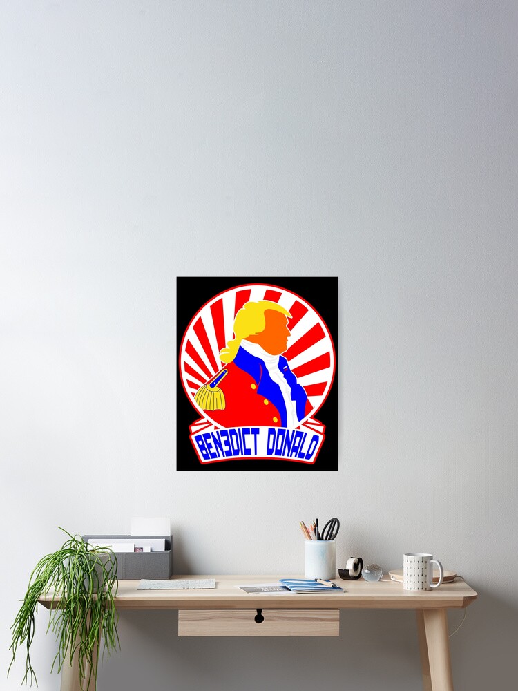 Thumbnail 2 of 3, Poster, Benedict Donald Anti-Trump Traitor Stickers designed and sold by EthosWear.