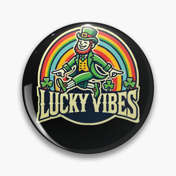 Item preview, St. Patrick's Day Lucky Vibes Rainbow Charm designed and sold by LuminOrb.