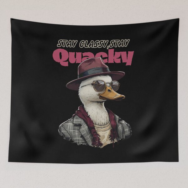 Item preview, Stay Classy, Stay Quacky – Cool Duck in Style designed and sold by DARK_NOVA.