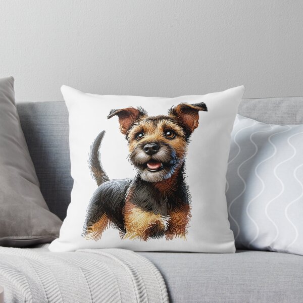 Item preview, Diseño de perro terrier juguetón designed and sold by CraftsEtc.