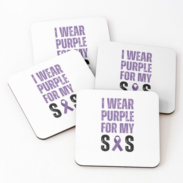 Item preview, I wear purple for my Sis Pancreatic Cancer Awareness support designed and sold by snowry.