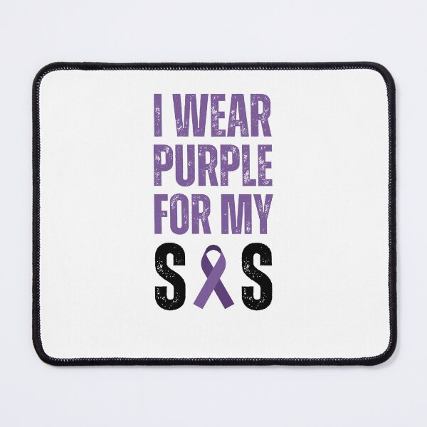Item preview, I wear purple for my Sis Pancreatic Cancer Awareness support designed and sold by snowry.