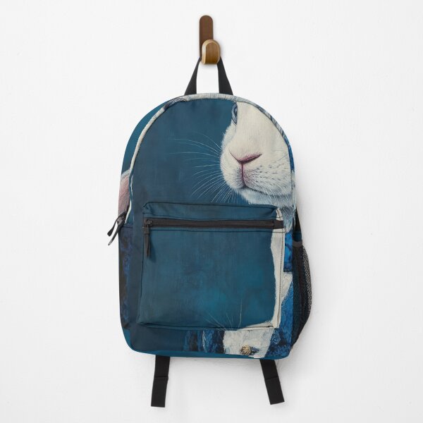Item preview, A white rabbit in a blue tailcoat designed and sold by Julia Shepeleva.