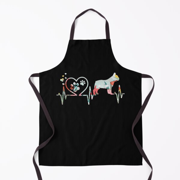 Item preview, Heartbeat Frenchie French Bulldog Mom Mama Dad Heart Gift T-Shirt designed and sold by StreetArtPro.
