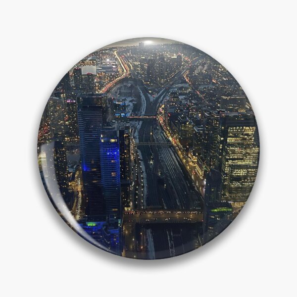 Vista previa del artículo con la obra «Vista del paisaje urbano y el horizonte de Toronto por la noche/atardecer desde la Torre CN/Canadá», diseñado y vendido por VeenaNair23.