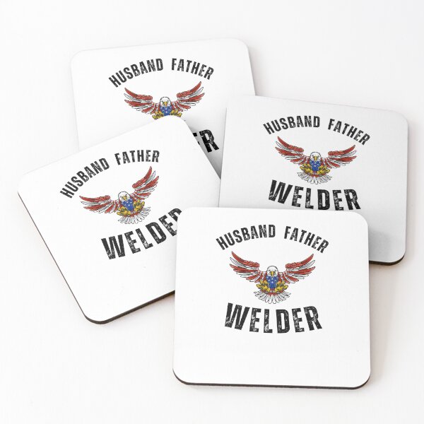 Item preview, Husband Father Welder blue collar eagle Patriotic American designed and sold by snowry.
