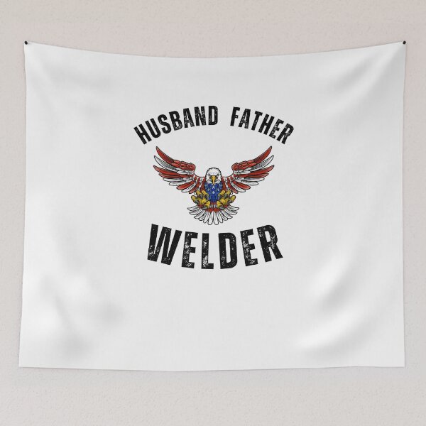 Item preview, Husband Father Welder blue collar eagle Patriotic American designed and sold by snowry.