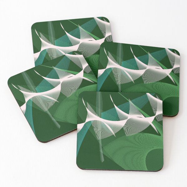 Item preview, lines, shapes and meshes on a green background designed and sold by manoloshoping.