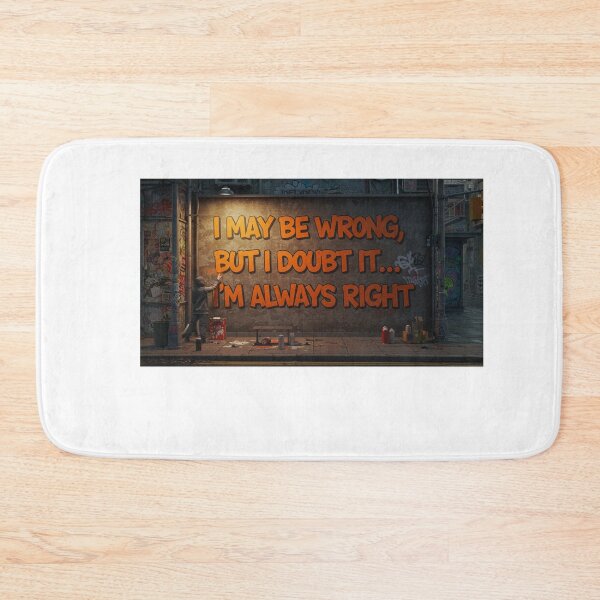 Item preview, I May Be Wrong, But I Doubt It... I’m Always Right designed and sold by FitEnvy.